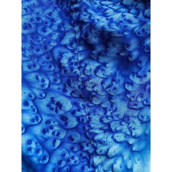 Vintage 90s Rima Hawaiian Crop Top Feathers Petals - Picture 7 of 8